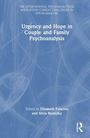 Titel: "Urgency and Hope in Couple and Family Psychoanalysis", Herausgeber: Elizabeth Palacios, Silvia Resnizky. Blau-weißer Hintergrund.