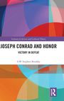 Text: "Joseph Conrad and Honor: Victory in Defeat" von GW Stephen Brodsky. Bunter, geometrischer Hintergrund mit Verlagslogo.