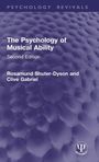 "The Psychology of Musical Ability, Second Edition, Rosamund Shuter-Dyson und Clive Gabriel" vor lila abstraktem Hintergrund.