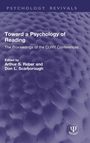 Text: "Toward a Psychology of Reading" - Herausgeber: Arthur S. Reber, Don L. Scarborough. Blasenartiger, lila Hintergrund.