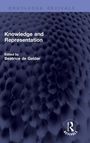"Knowledge and Representation", Herausgeber: Beatrice de Gelder. Geprägte, dunkle Struktur mit Routledge-Logo.