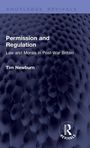 „Permission and Regulation: Law and Morals in Post-War Britain“ von Tim Newburn. Dunkles strukturiertes Muster.