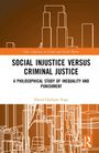 "Social Injustice Versus Criminal Justice" von David Chelsom Vogt; abstrakte Skizzen von Gebäuden im Hintergrund.