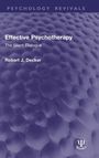 Buchtitel: "Effective Psychotherapy - The Silent Dialogue" von Robert J. Decker. Blauer Hintergrund mit Zellenstruktur.