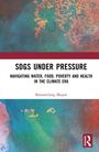 „SDGs Under Pressure: Navigating Water, Food, Poverty and Health in the Climate Era“ von Baniaetilang Majaw. Bunte Hintergrundstruktur.