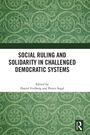 Text: "SOCIAL RULING AND SOLIDARITY IN CHALLENGED DEMOCRATIC SYSTEMS." Grünes Muster, Logo rechts unten.