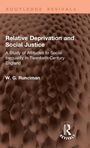 "Relative Deprivation and Social Justice" von W. G. Runciman. Strukturierte, braune Oberfläche.