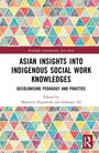 Text: "Asian Insights into Indigenous Social Work Knowledges: Decolonising Pedagogy and Practice." Buntes Dreiecksmuster.