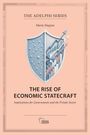 "The Adelphi Series", "Maria Shagina", "The Rise of Economic Statecraft". Wappen mit Netzwerk und Pfeilen. IISS-Logo unten.