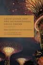 Titel: "Asian Cities and the International Legal Order", mit Lichtern verzierte futuristische Strukturen bei Nacht.