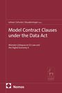 „Model Contract Clauses under the Data Act“, Autoren: Lohsse, Schulze, Staudenmayer, Verlag Nomos und HART Publishing, roter Hintergrund.