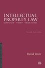 "Intellectual Property Law", "Third Edition", "David Vaver" auf weinrotem Hintergrund. Essentials of Canadian Law.