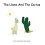 "The Llama And The Cactus." Illustration: Ein Lama und ein Kaktus in einer Wüstenlandschaft, die Sonne scheint.