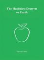 „The Healthiest Desserts on Earth“ steht oben, „Kaeven Lemay“ unten. Illustration eines Apfels in der Mitte auf grünem Hintergrund.