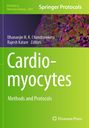 Methods in Molecular Biology 2894. Springer Protocols. Cardiomyocytes: Methods and Protocols. Grünes Design mit Zellbild.