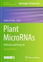 "Plant MicroRNAs: Methods and Protocols, Second Edition" von Stefan de Folter. Modernes Cover in Grün und Lila.