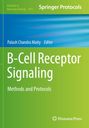 "B-Cell Receptor Signaling: Methods and Protocols." Oben: "Springer Protocols." Grüner Hintergrund, Humana Press-Logo.