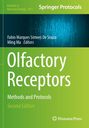 „Olfactory Receptors: Methods and Protocols, Second Edition“. Grüner Hintergrund, wissenschaftliches Thema.