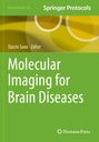 Text: "Molecular Imaging for Brain Diseases", "Daichi Sone Editor", "Springer Protocols". Grünes und gelbes abstraktes Design.