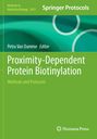 Titel: "Proximity-Dependent Protein Biotinylation". Grün-blaues Cover mit zirkularen Mustern.