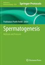 Titel: "Spermatogenesis: Methods and Protocols". Editor: Prabhakara Poothi Reddi. Grüner Hintergrund mit Kreisen.