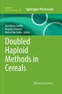 Oben: "Methods in Molecular Biology 3029", "Springer Protocols". Titel: "Doubled Haploid Methods in Cereals". Grün, schlicht.