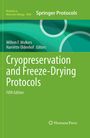 „Cryopreservation and Freeze-Drying Protocols“ in Grün und Blau, 5. Auflage, Humana Press-Logo unten.