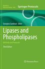 „Lipases and Phospholipases“, grünes Buchcover, „Methods and Protocols“, „Third Edition“, Kreisdesigns, Springer Logo.