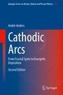 Buchtitel: "Cathodic Arcs" von André Anders. Hintergrund in Blau und Rot mit einem Springer-Logo unten rechts.