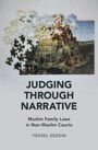 Der Text lautet: "Judging Through Narrative: Muslim Family Laws in Non-Muslim Courts, Yüksel Sezgin." Abgebildet ist ein Puzzle mit Turm.