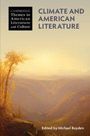 "Climate and American Literature" oben in Großbuchstaben. "Edited by Michael Boyden" unten. Illustration: Sonnenaufgang über eine Schlucht.