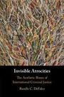 Text: "Invisible Atrocities: The Aesthetic Biases of International Criminal Justice" von Randle C. DeFalco. Illustration mit vielen Augen.
