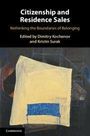 Buchcover: „Citizenship and Residence Sales“, Herausgeber: Dimitry Kochenov, Kristin Surak. Abstrakte Kunst mit blauen Formen.