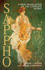 "Sappho. A New Translation of the Complete Works. Diane J. Rayor, André Lardinois." Antikes Gemälde einer Frau mit Blumen.