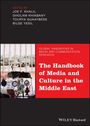 Text: "The Handbook of Media and Culture in the Middle East". Oben Namen der Herausgeber. Zwei Bildausschnitte unter den Texten.