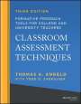 Angelo: Classroom Assessment Techniques: Formative Feedbac k Tools for College and University Teachers, Third Edition, Buch