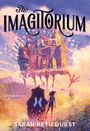 "The Imagitorium" und "Enter a world of wonder!" sind auf einer farbenfrohen Illustration eines magischen Hauses zu sehen.