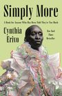 "Simply More" von Cynthia Erivo, New York Times Bestseller. Schwarz-weiß Foto, kreative Umrandung in bunten Linien.