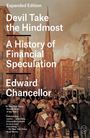 "Devil Take the Hindmost: A History of Financial Speculation" von Edward Chancellor, Illustration einer lebhaften Straßenszene.