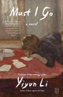 "Must I Go", ein Roman von Yiyun Li. Illustration: Frau über einem Tisch, umgeben von Papieren.