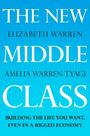 Text: "THE NEW MIDDLE CLASS" und darunter, "Building the life you want, even in a rigged economy." Blauer Hintergrund.