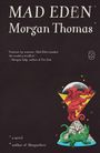 "Mad Eden" von Morgan Thomas, Zitat von Morgan Talty. Illustration mit rotem Drachen und grünem Alligator.
