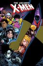 "The Uncanny X-Men" ist oben zu lesen. Darunter kämpfen bunte Comic-Charaktere mit entschlossenen Gesichtsausdrücken.