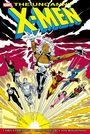 "The Uncanny X-Men", Comic-Illustration. Superhelden fliegen kraftvoll aus einer Explosion.