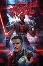 Oben steht "Star Wars: Shadow of Maul". Drei Figuren: ein mit rotem Lichtschwert, ein Mann mit Schnurrbart, ein gelb-blauer Droide.