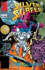 Texte: "Silver Surfer", "Galactus! Tyrant! Morg!", "Ultimate Nullification". Illustration mit zwei Figuren im Weltraum.