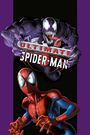 „ULTIMATE SPIDER-MAN“ mit Spiderman in leuchtendem Rot-Blau und einem bedrohlichen Wesen mit großen Zähnen und langer Zunge.