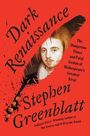 Buchtitel: Dark Renaissance. Autor: Stephen Greenblatt. Illustration: Mann mit Federhintergrund, rote Farbgestaltung.
