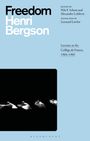 Henri Bergson: Bergson, H: Freedom, Buch