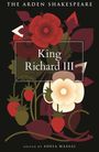 "King Richard III" und "edited by Sonia Massai". Illustration blühender Blumen und Blätter in Rot und Weiß.